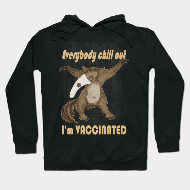 vaccinated anteater Hoodie by paintSkiller